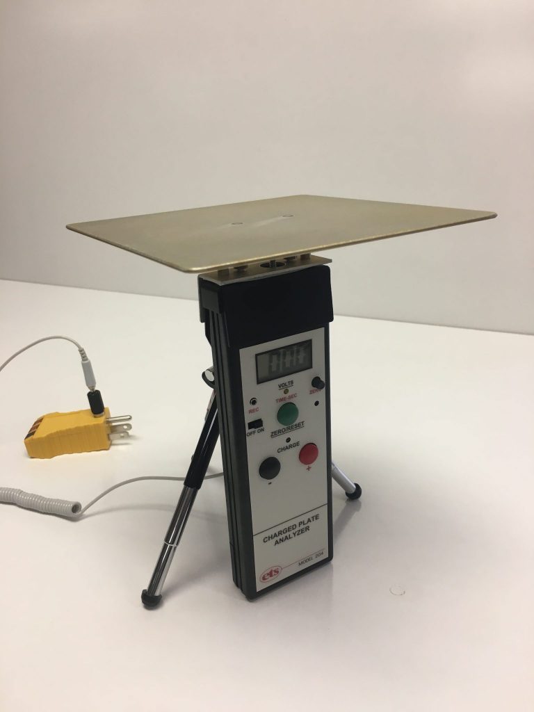ETS Model 216 Charge Plate Analyzer - Horizontal Plate Setup
