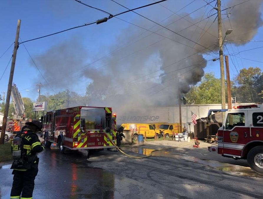 Paint Booth Fire