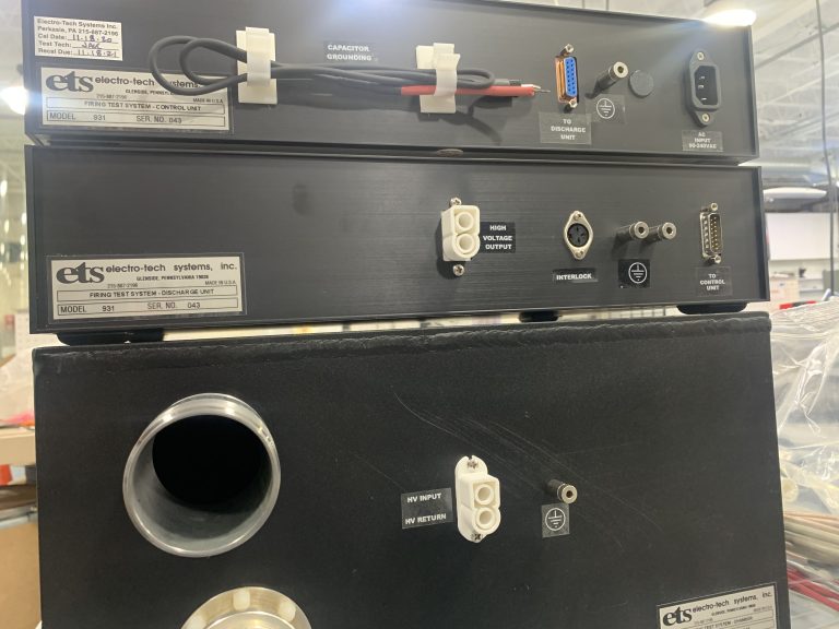 Model 931 Electrostatic Discharge Firing Test System - Stacked Rear View