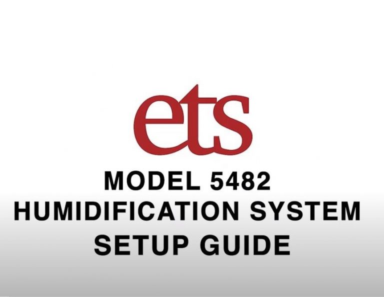 Model 5482 Humidification Setup Guide