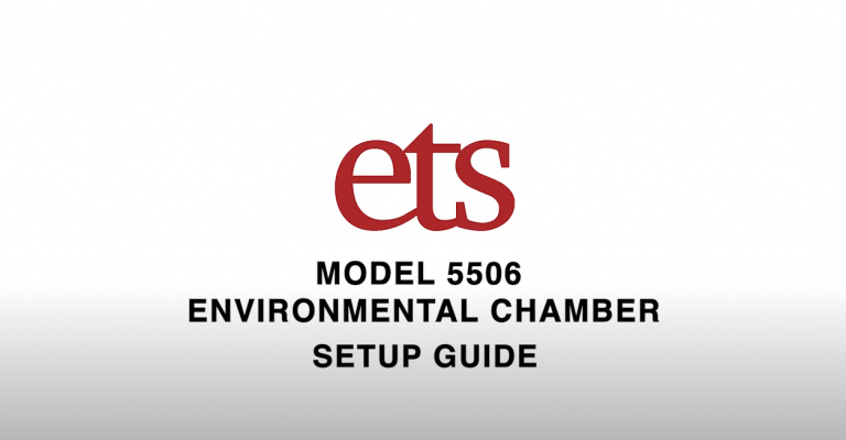 Model 5506 Environmental Chamber Setup Guide