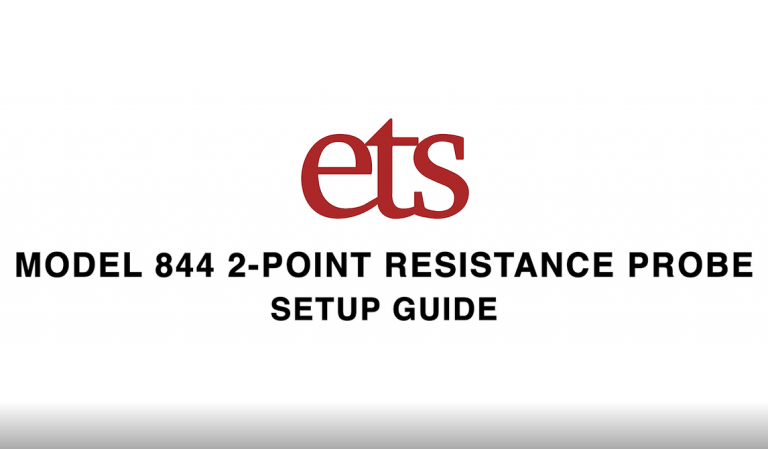 Model 844 2-Point Resistance Probe Setup Guide