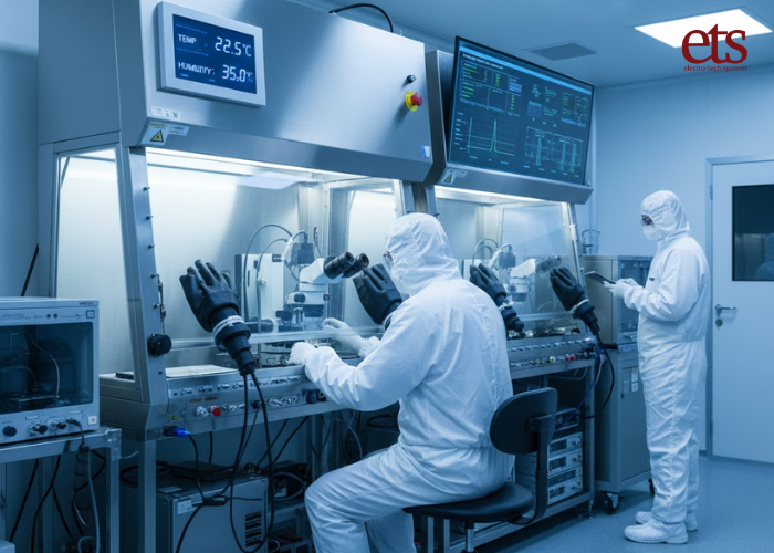 Temperature and humidity controlled glovebox for advanced material handling